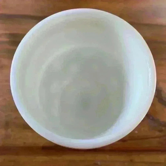 Vintage McKee Opal Milk Glass Pedestal Glass Pattern..Crosshatch & Dot Design - Picture 4 of 8